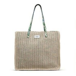 Victoria’s Secret Beach Woven Straw Weekender Bag